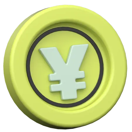 Yen Coin  3D Icon