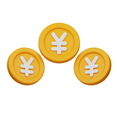 Yen Coin  3D Icon