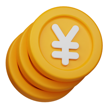 Yen Coin  3D Icon