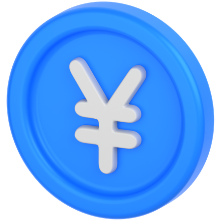 Yen coin  3D Icon