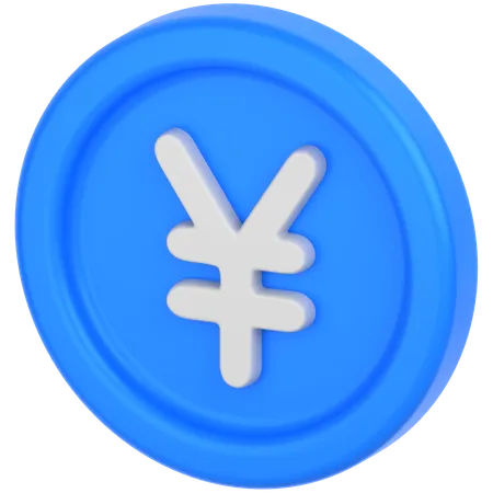 Yen coin  3D Icon