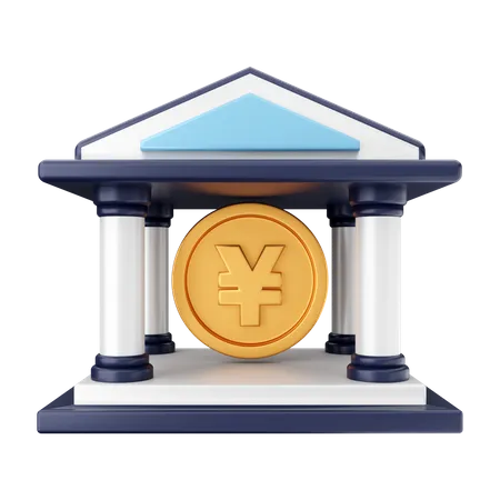 Yen Coin  3D Illustration