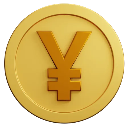 Yen Coin 3D Illustration