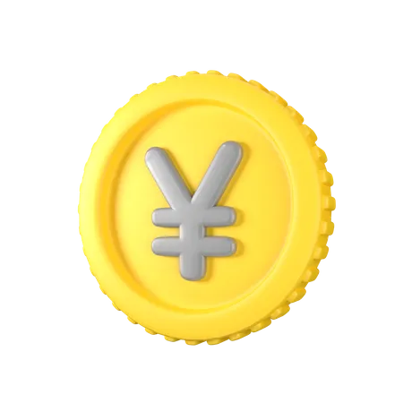 Yen Coin 3D Icon