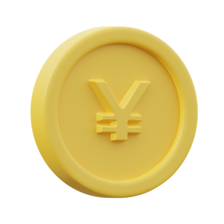 Yen Coin  3D Icon
