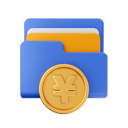 Yen Coin Folder  3D Icon