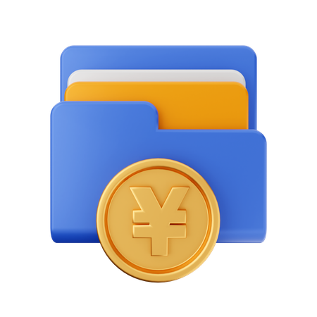 Yen Coin Folder  3D Icon