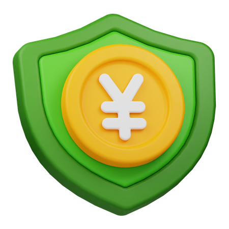 Yen Coin Protection  3D Icon