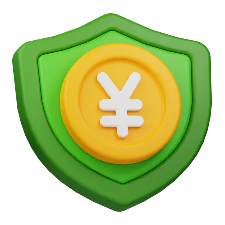 Yen Coin Protection  3D Icon