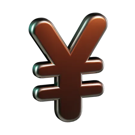 Yen currency  3D Icon