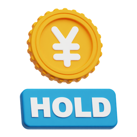 Yen Hold  3D Icon