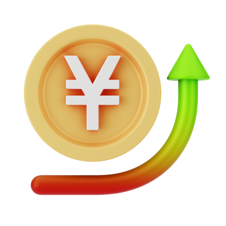 Yen Increasing  3D Icon