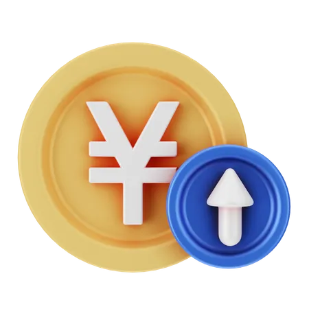 Yen Increasing  3D Icon