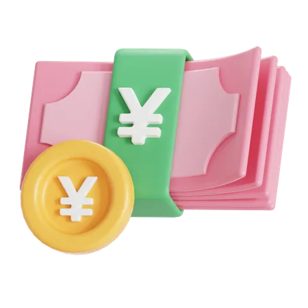 Yen Japan Money Currency 3D Icon