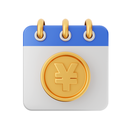 Yen-Kalender  3D Icon