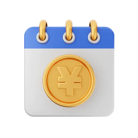 Yen-Kalender  3D Icon