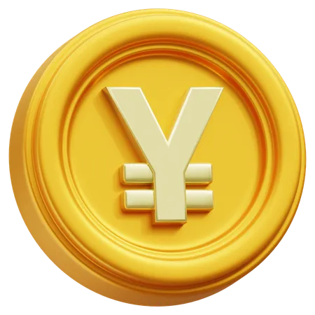 Moneda de yenes  3D Icon