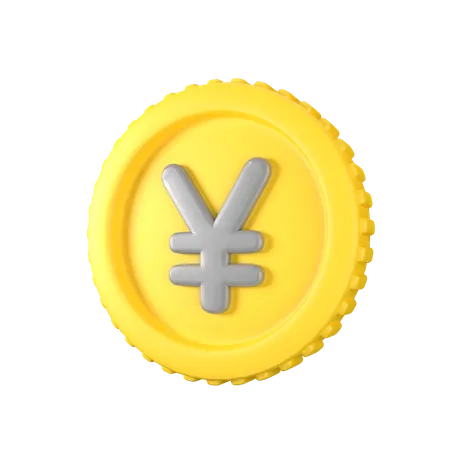 Moneda de yenes  3D Icon