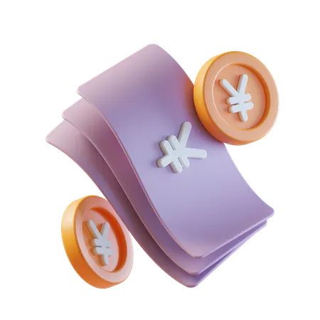 Yen Money  3D Icon