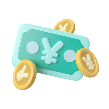 Yen Money  3D Icon