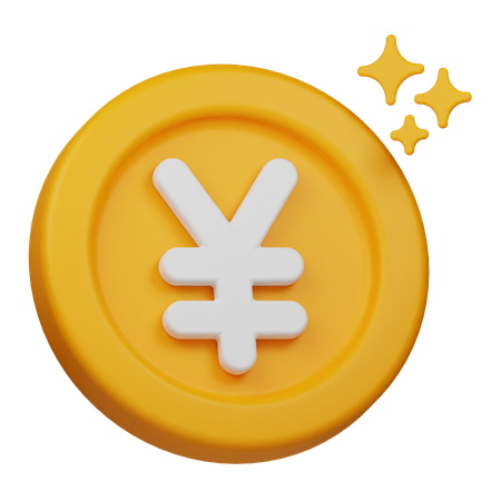 Yen-Münze  3D Icon