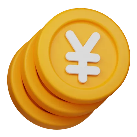 Yen-Münze  3D Icon