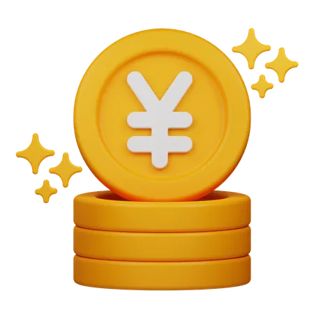 Yen-Münze  3D Icon