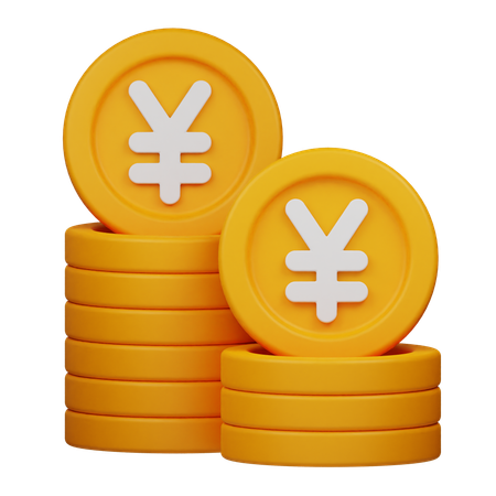 Yen-Münze  3D Icon