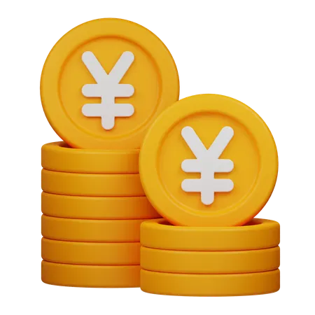 Yen-Münze  3D Icon