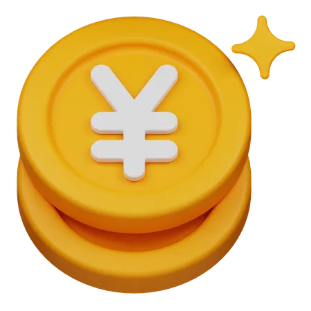 Yen-Münze  3D Icon