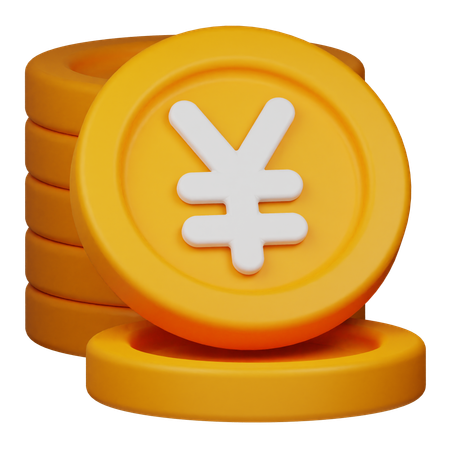 Yen-Münze  3D Icon