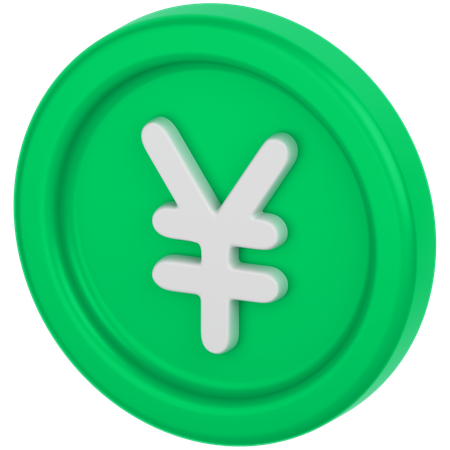 Yen-Münze  3D Icon