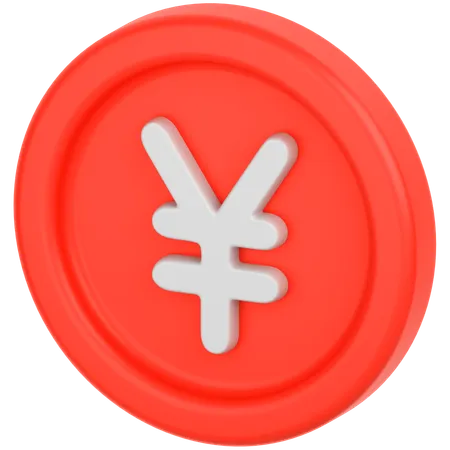 Yen-Münze  3D Icon