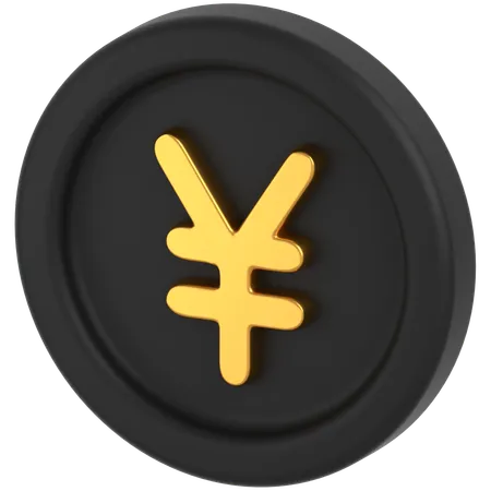 Yen-Münze  3D Icon