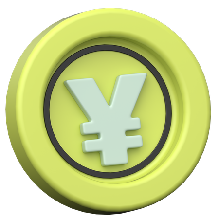 Yen-Münze  3D Icon