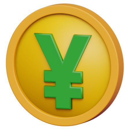 Yen-Münze  3D Icon