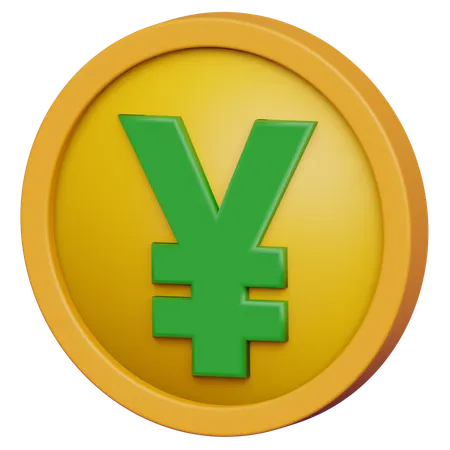 Yen-Münze  3D Icon