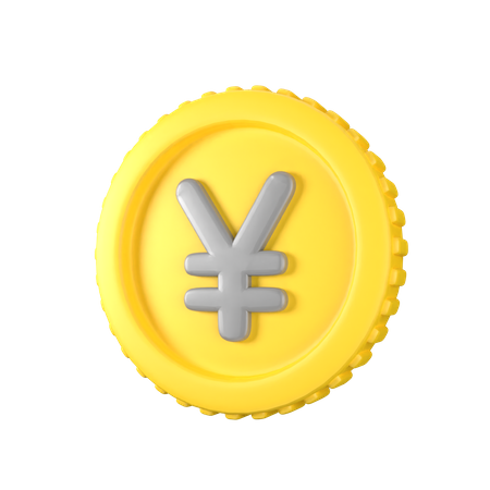 Yen-Münze  3D Icon