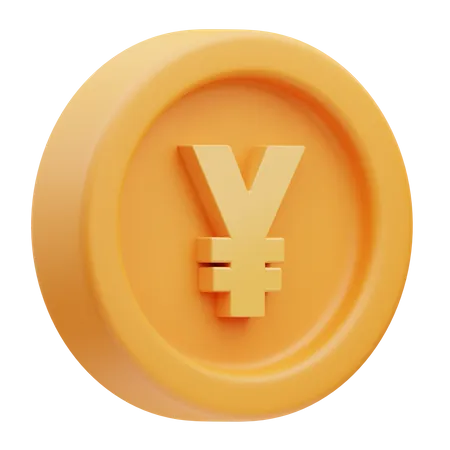 Yen-Münze  3D Icon