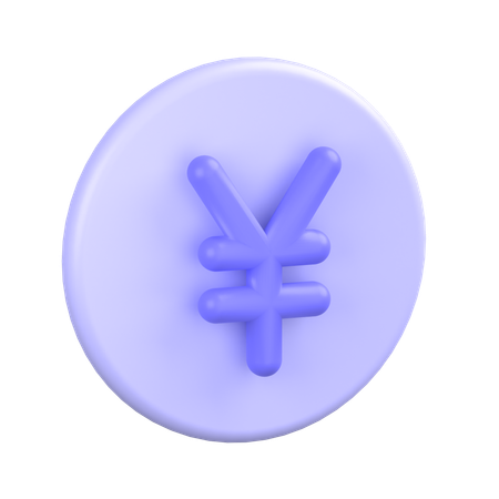 Yen-Münze  3D Icon