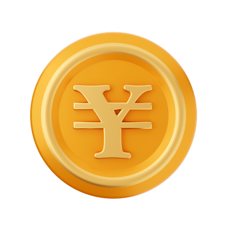 Yen-Münze  3D Icon