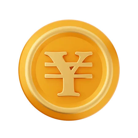 Yen-Münze  3D Icon