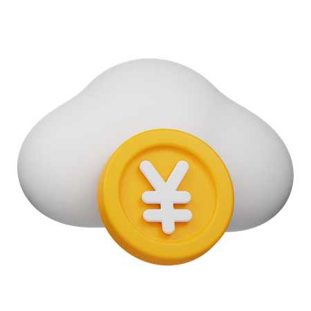 Yen-Münzwolke  3D Icon