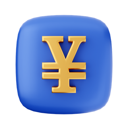 Signo del yen  3D Icon