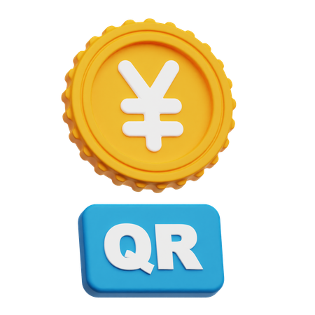 Yen Qr  3D Icon