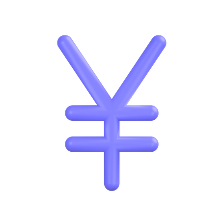 Yen Sign  3D Icon