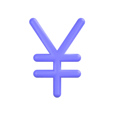 Yen Sign  3D Icon