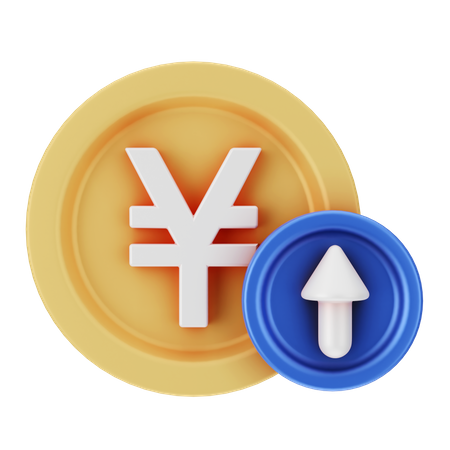 Yen steigt  3D Icon