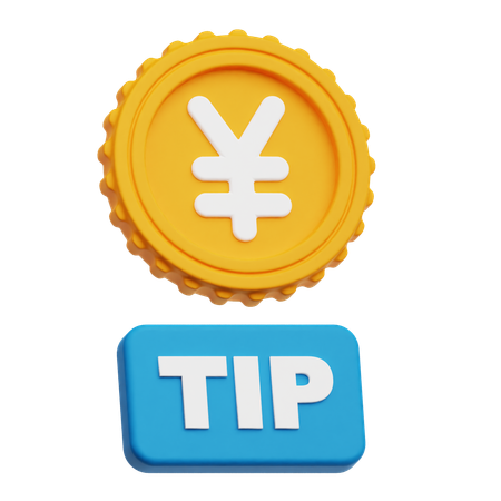 Yen Tip  3D Icon