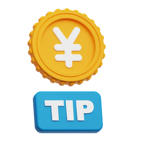 Yen Tip  3D Icon